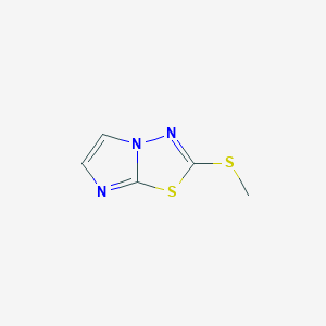 molecular formula C5H5N3S2 B8742179 2-(Methylthio)imidazo[2,1-b][1,3,4]thiadiazole CAS No. 1206207-42-2