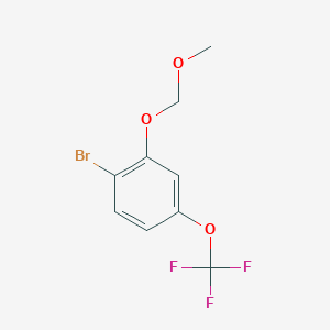 molecular formula C9H8BrF3O3 B8742187 1-Bromo-2-(methoxymethoxy)-4-(trifluoromethoxy)benzene 