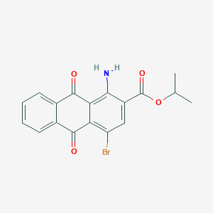 molecular formula C18H14BrNO4 B8742220 Isopropyl 1-amino-4-bromoanthraquinone-2-carboxylate 