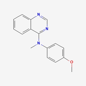 molecular formula C16H15N3O B8742223 (4-Methoxy-phenyl)-methyl-quinazolin-4-yl-amine CAS No. 827030-63-7