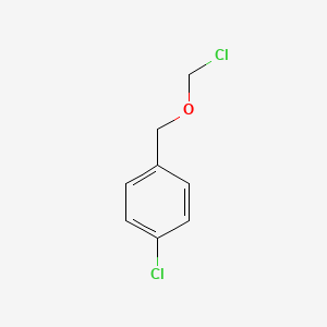 molecular formula C8H8Cl2O B8742236 1-Chloro-4-[(chloromethoxy)methyl]benzene CAS No. 56377-71-0