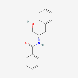 molecular formula C16H17NO2 B8742239 N-[(2S)-1-hydroxy-3-phenylpropan-2-yl]benzamide 