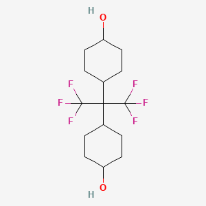 molecular formula C15H22F6O2 B8742240 2,2-Bis(4-hydroxycyclohexyl)hexafluoropropane 