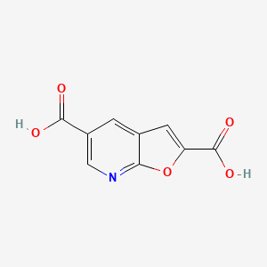 molecular formula C9H5NO5 B8742253 Furo[2,3-b]pyridine-2,5-dicarboxylic acid CAS No. 122535-07-3