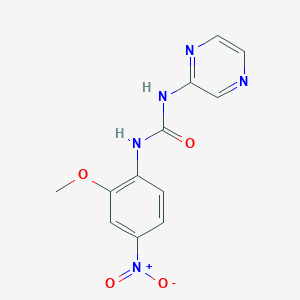 (2-Methoxy-4-nitrophenyl)-3-pyrazin-2-yl-urea