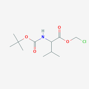 molecular formula C11H20ClNO4 B8742309 Chloromethyl 2-{[(tert-butoxy)carbonyl]amino}-3-methylbutanoate 