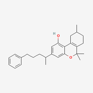 7,8,9,10-Tetrahydro-3-(1-methyl-4-phenylbutyl)-6,6,9-trimethyl-6H-dibenzo(b,d)pyran-1-ol