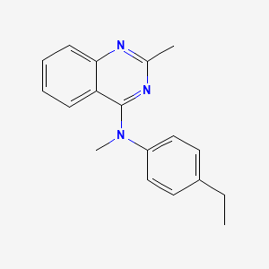 4-Quinazolinamine, N-(4-ethylphenyl)-N,2-dimethyl-