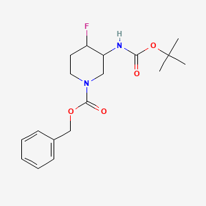 Trans-benzyl 3-(tert-butoxycarbonylamino)-4-fluoropiperidine-1-carboxylate