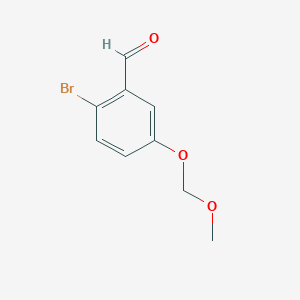 molecular formula C9H9BrO3 B8742610 2-Bromo-5-(methoxymethoxy)benzaldehyde 