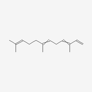 molecular formula C15H24 B8742651 2,6,10-Trimethyl-2,6,9,11-dodecatetraene CAS No. 125037-13-0
