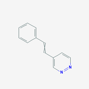 4-(2-Phenylethenyl)pyridazine