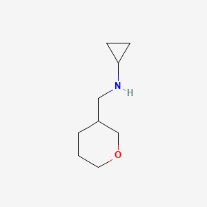 molecular formula C9H17NO B8742731 N-((Tetrahydro-2H-pyran-3-yl)methyl)cyclopropanamine 