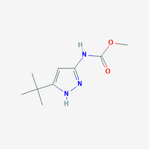 molecular formula C9H15N3O2 B8742791 Methyl (5-(tert-butyl)-1H-pyrazol-3-yl)carbamate CAS No. 87844-66-4
