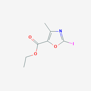molecular formula C7H8INO3 B8742843 Ethyl 2-iodo-4-methyloxazole-5-carboxylate CAS No. 78451-12-4