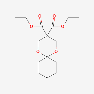 molecular formula C15H24O6 B8742888 DIETHYL 1,5-DIOXASPIRO[5.5]UNDECANE-3,3-DICARBOXYLATE CAS No. 71348-43-1