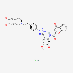 molecular formula C38H37ClN6O7 B8742963 Encequidar hydrochloride CAS No. 849675-88-3