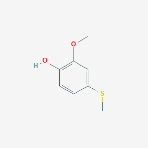 molecular formula C8H10O2S B8743071 2-Methoxy-4-(methylthio)phenol 