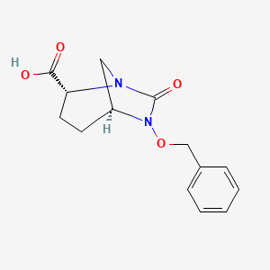molecular formula C14H16N2O4 B8743277 (1S,2R,5S)-6-(Benzyloxy)-7-oxo-1,6-diazabicyclo[3.2.1]octane-2-carboxylic acid 