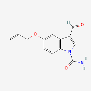 5-Allyloxy-3-formyl-indole-1-carboxylic acid amide
