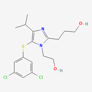 1H-Imidazole-2-propanol, 5-((3,5-dichlorophenyl)thio)-1-(2-hydroxyethyl)-4-(1-methylethyl)-