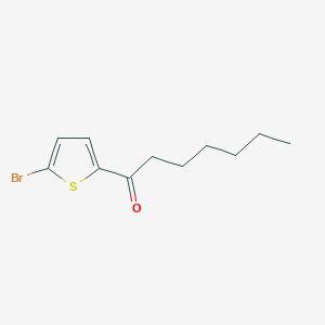 molecular formula C11H15BrOS B8743385 1-(5-Bromothiophen-2-YL)heptan-1-one CAS No. 796994-67-7
