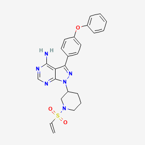1H-Pyrazolo[3,4-d]pyriMidin-4-aMine, 1-[1-(ethenylsulfonyl)-3-piperidinyl]-3-(4-phenoxyphenyl)-