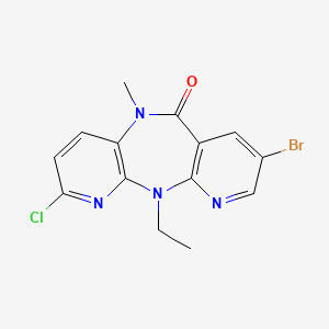 8-Bromo-2-chloro-11-ethyl-5-methyl-5H-dipyrido[3,2-B:2',3'-E][1,4]diazepin-6(11H)-one