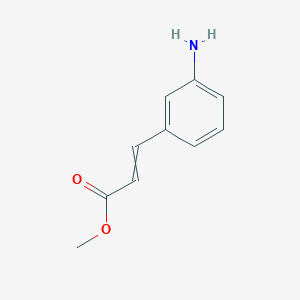 molecular formula C10H11NO2 B8743585 methyl (2E)-3-(3-aminophenyl)prop-2-enoate 