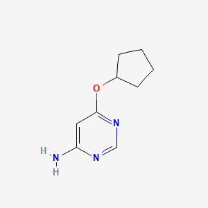 molecular formula C9H13N3O B8743591 6-(Cyclopentyloxy)pyrimidin-4-amine CAS No. 1192813-96-9