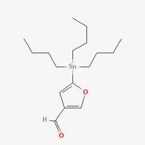 2-(Tributylstannyl)furan-4-carboxaldehyde