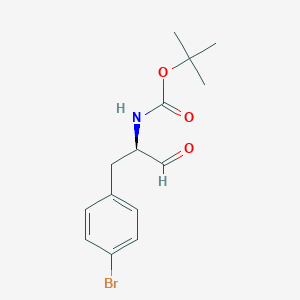 molecular formula C14H18BrNO3 B8743674 (R)-tert-Butyl (1-(4-bromophenyl)-3-oxopropan-2-yl)carbamate 