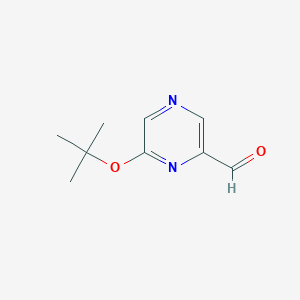 molecular formula C9H12N2O2 B8743692 6-(tert-Butoxy)pyrazine-2-carbaldehyde 