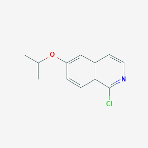 molecular formula C12H12ClNO B8743727 1-Chloro-6-isopropoxyisoquinoline 
