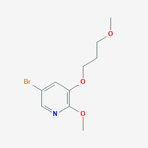 molecular formula C10H14BrNO3 B8743736 5-Bromo-2-methoxy-3-(3-methoxypropoxy)pyridine CAS No. 865156-71-4