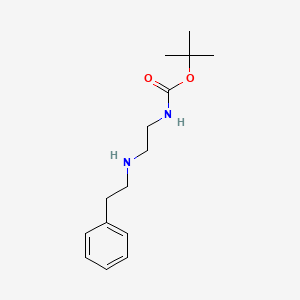 molecular formula C15H24N2O2 B8743750 TERT-BUTYL N-{2-[(2-PHENYLETHYL)AMINO]ETHYL}CARBAMATE 