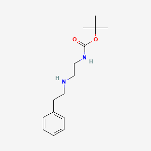 molecular formula C15H24N2O2 B8743750 2-(Phenylethylamino)ethyl carbamic acid tert-butyl ester 