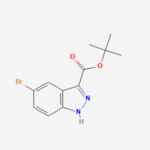 molecular formula C12H13BrN2O2 B8743753 Tert-butyl 5-bromo-1h-indazole-3-carboxylate 