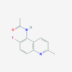 molecular formula C12H11FN2O B8743771 N-(6-Fluoro-2-methylquinolin-5-yl)acetamide CAS No. 79821-15-1