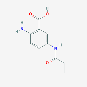 molecular formula C10H12N2O3 B008744 2-Amino-5-(propanylamino)benzoic acid CAS No. 104986-14-3