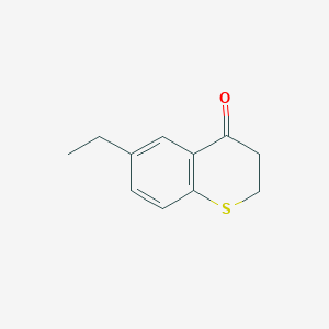 molecular formula C11H12OS B8744221 6-Ethylthiochroman-4-one 
