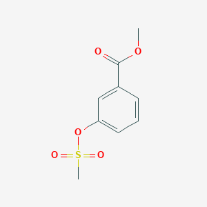 molecular formula C9H10O5S B8744247 3-Methanesulfonyloxy-benzoic acid methyl ester CAS No. 161912-35-2