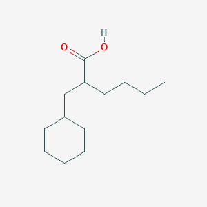 molecular formula C13H24O2 B8744266 2-(Cyclohexylmethyl)hexanoic acid CAS No. 85211-26-3