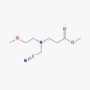 molecular formula C9H16N2O3 B8744296 methyl N-cyanomethyl-N-(2-methoxy-ethyl)-3-aminopropionate 