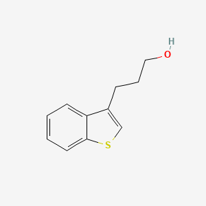 molecular formula C11H12OS B8744304 3-(1-Benzothiophen-3-yl)propan-1-ol 