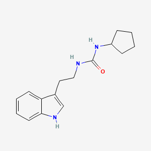molecular formula C16H21N3O B8744325 1-cyclopentyl-3-[2-(1H-indol-3-yl)ethyl]urea 