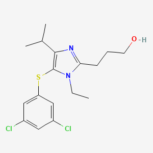 B8744337 1H-Imidazole-2-propanol, 5-((3,5-dichlorophenyl)thio)-1-ethyl-4-(1-methylethyl)- CAS No. 178980-59-1