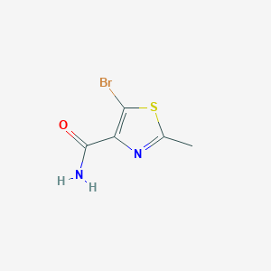 molecular formula C5H5BrN2OS B8744393 5-Bromo-2-methylthiazole-4-carboxamide CAS No. 936477-33-7