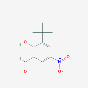 molecular formula C11H13NO4 B8744449 3-Tert-butyl-2-hydroxy-5-nitrobenzaldehyde CAS No. 72607-35-3