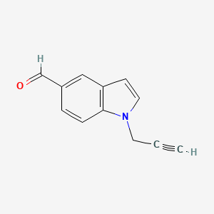 molecular formula C12H9NO B8744492 1-(prop-2-yn-1-yl)-1H-indole-5-carbaldehyde 